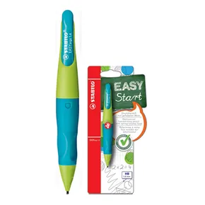 Ołówek automatyczny ergonomiczny dla osób praworęcznych STABILO EASYergo 1.4 zielony/selektynowy - HB